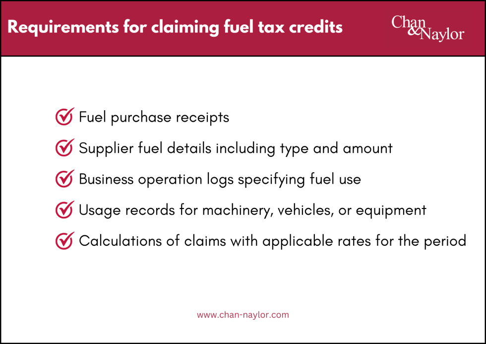 How to Claim Fuel Tax Credits for Businesses Property & Business Tax